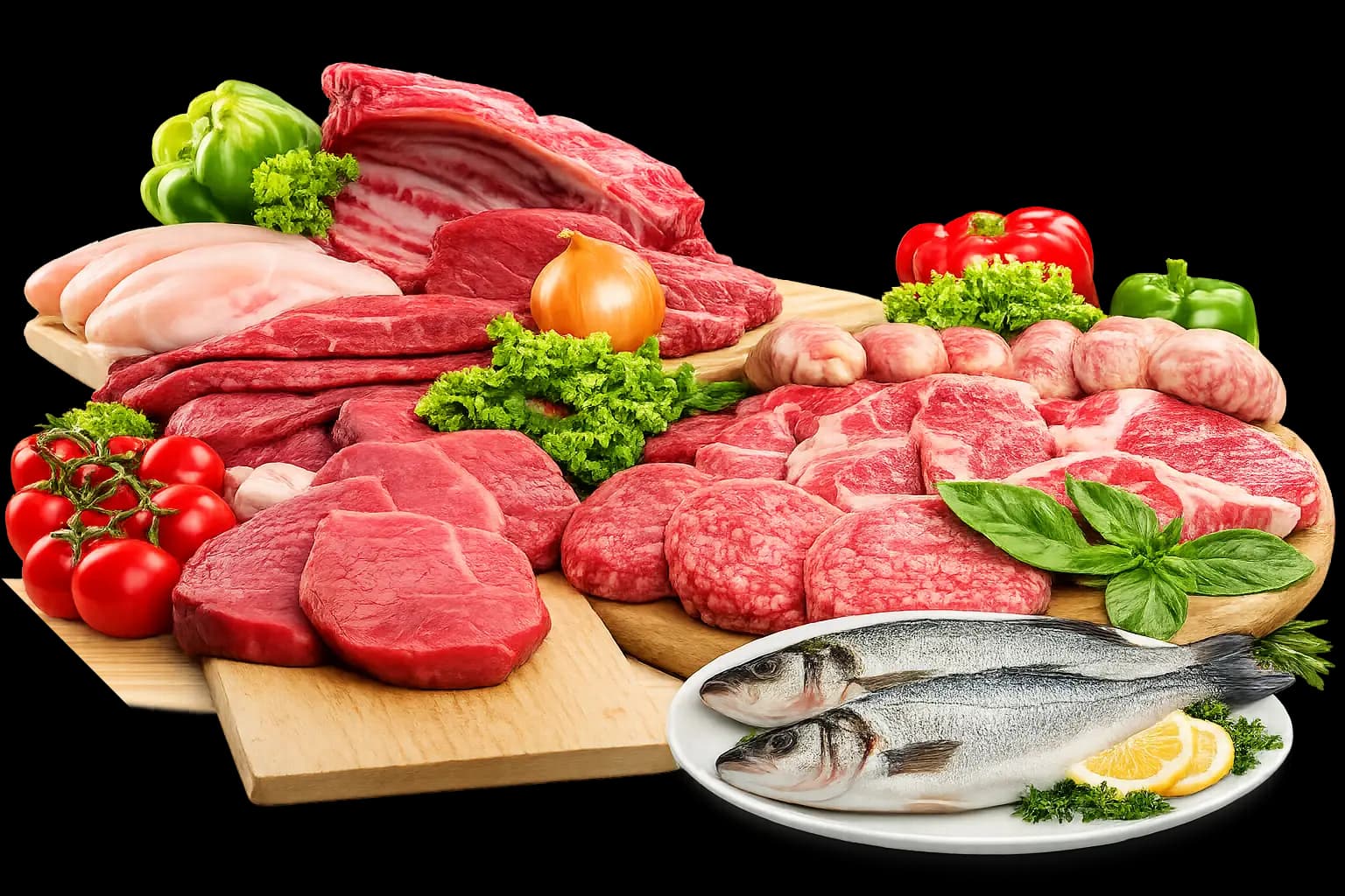 Kosher meat assortment